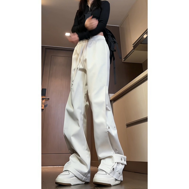 Tailored Trouser Wide - Wide Leg Pants Y2K Womens Autumn
