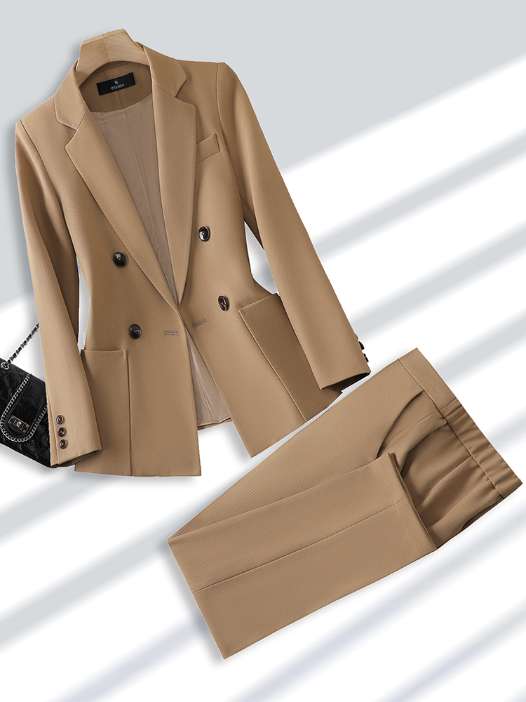 Women Formal Wear Blazer Set - Fashion Ladies Pant Suit Formal Women