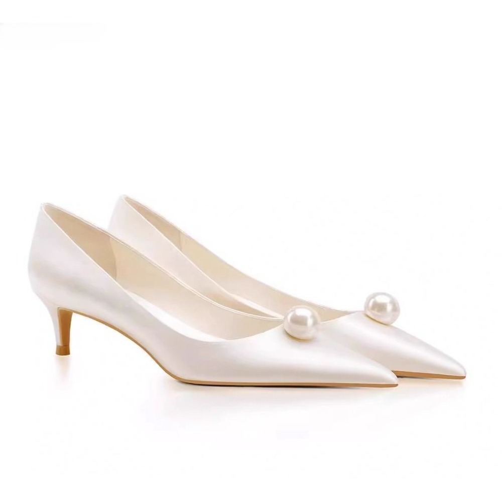 New White Satin Wedding Bride  - Women Formal Wear For Wedding 评论和价格