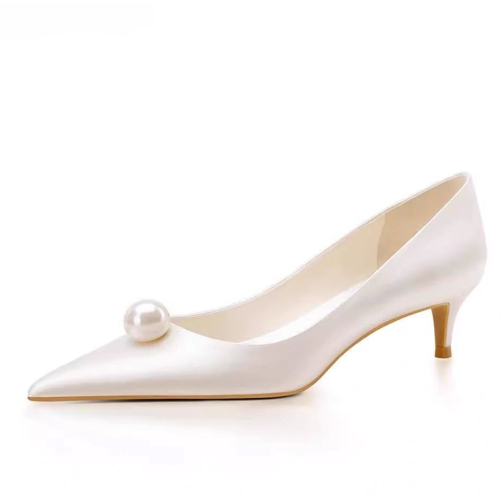 New White Satin Wedding Bride  - Women Formal Wear For Wedding 评论和价格