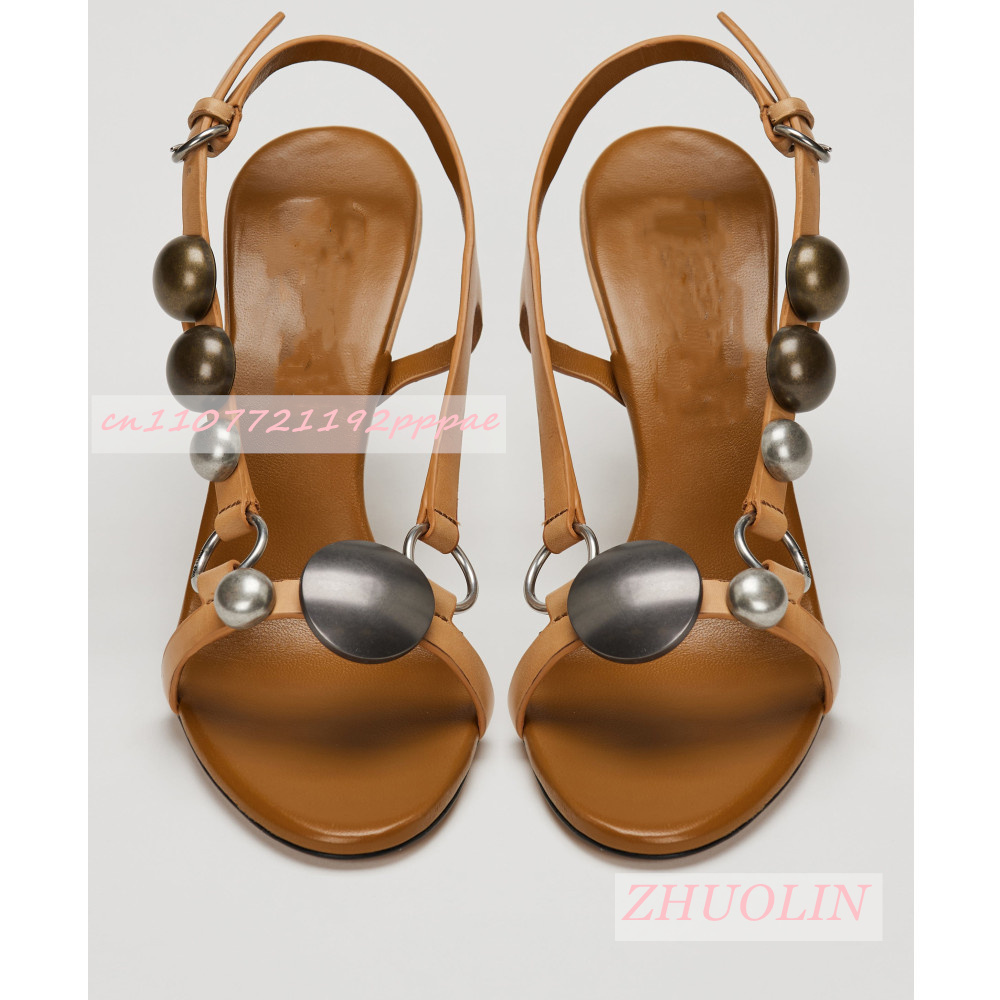 Women Metal Disc Decor Slingba - Women Formal Wear For Wedding 评论和价格