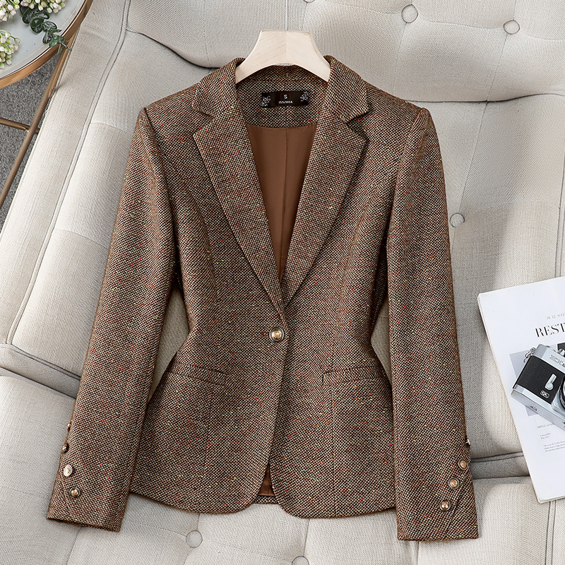 Office Ladies Blazer Women Jac - Women Formal Wear Coat 评论和价格