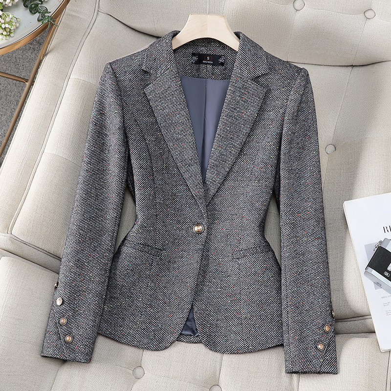 Office Ladies Blazer Women Jac - Women Formal Wear Coat 评论和价格