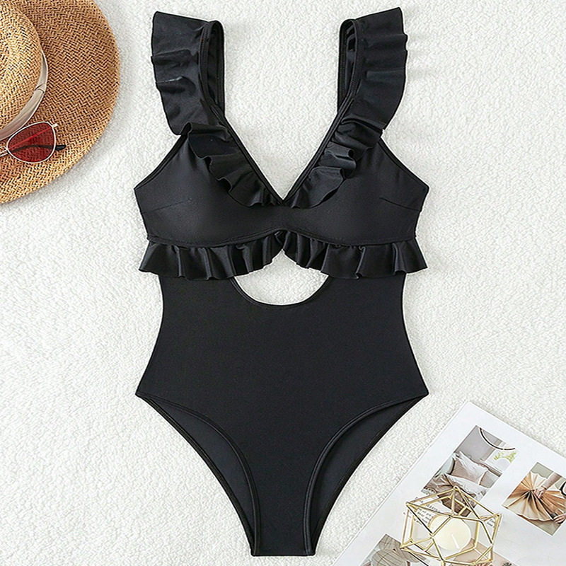Cikini-One Piece Swimsuit for  - Monochrome Suit Set 评论和价格