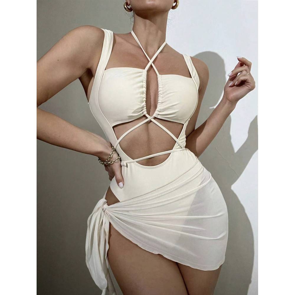Cikini-Monochrome Sexy Bikinis - Monochrome Suit Set 评论和价格