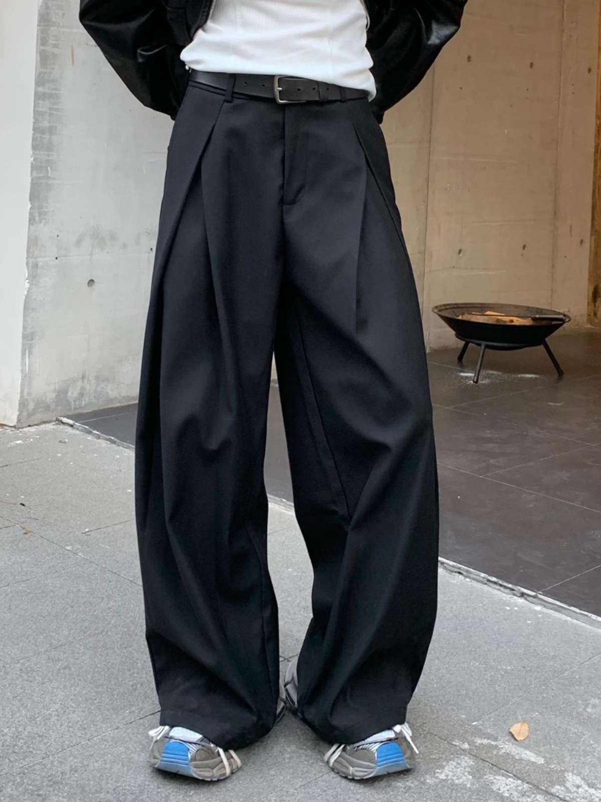 Korean Style Deconstructed 3D  - Tailored Trouser Wide 评论和价格