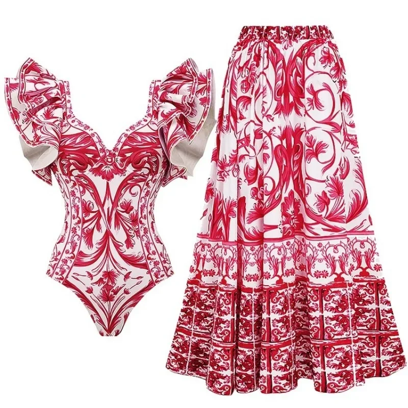 SMVP 2026 New Printed One Piec - Monochrome Suit Set 评论和价格