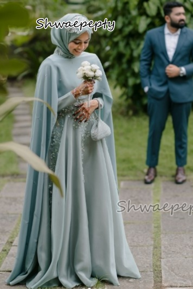 Elegant Muslim Evening Dress W - Women Formal Wear Hijab 评论和价格
