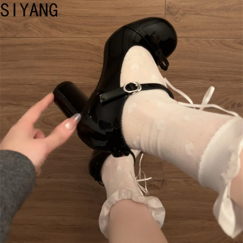 Black y2k Heels Women Mary Jan - Women Formal Wear For Wedding 评论和价格