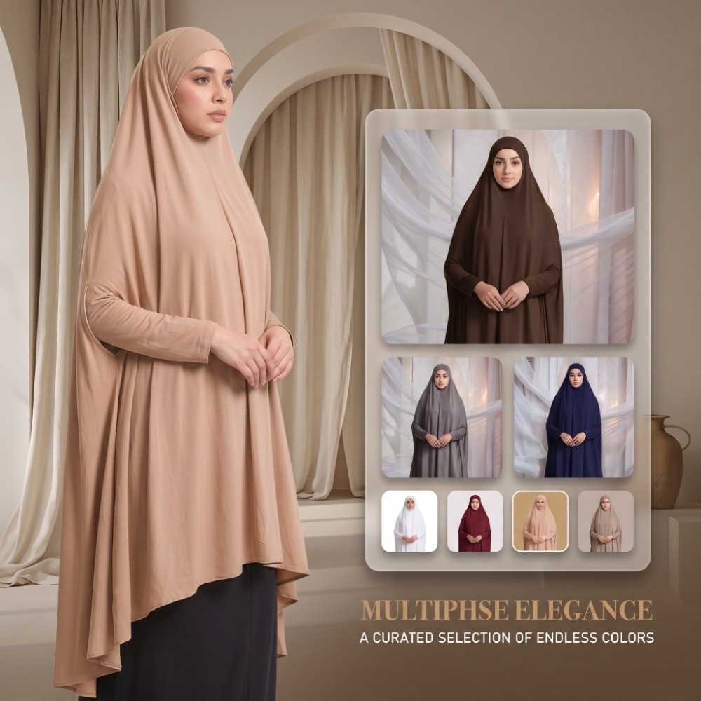 Caftan Plain Muslim Abayas Ele - Women Formal Wear Hijab 评论和价格