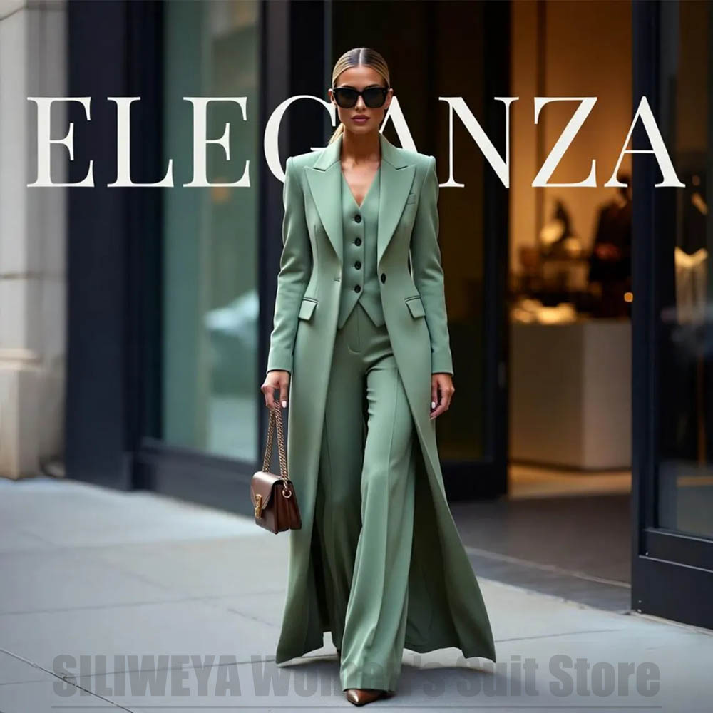 Chic Women's Suit Set Three Pi - Women Formal Wear Blazer Set 评论和价格