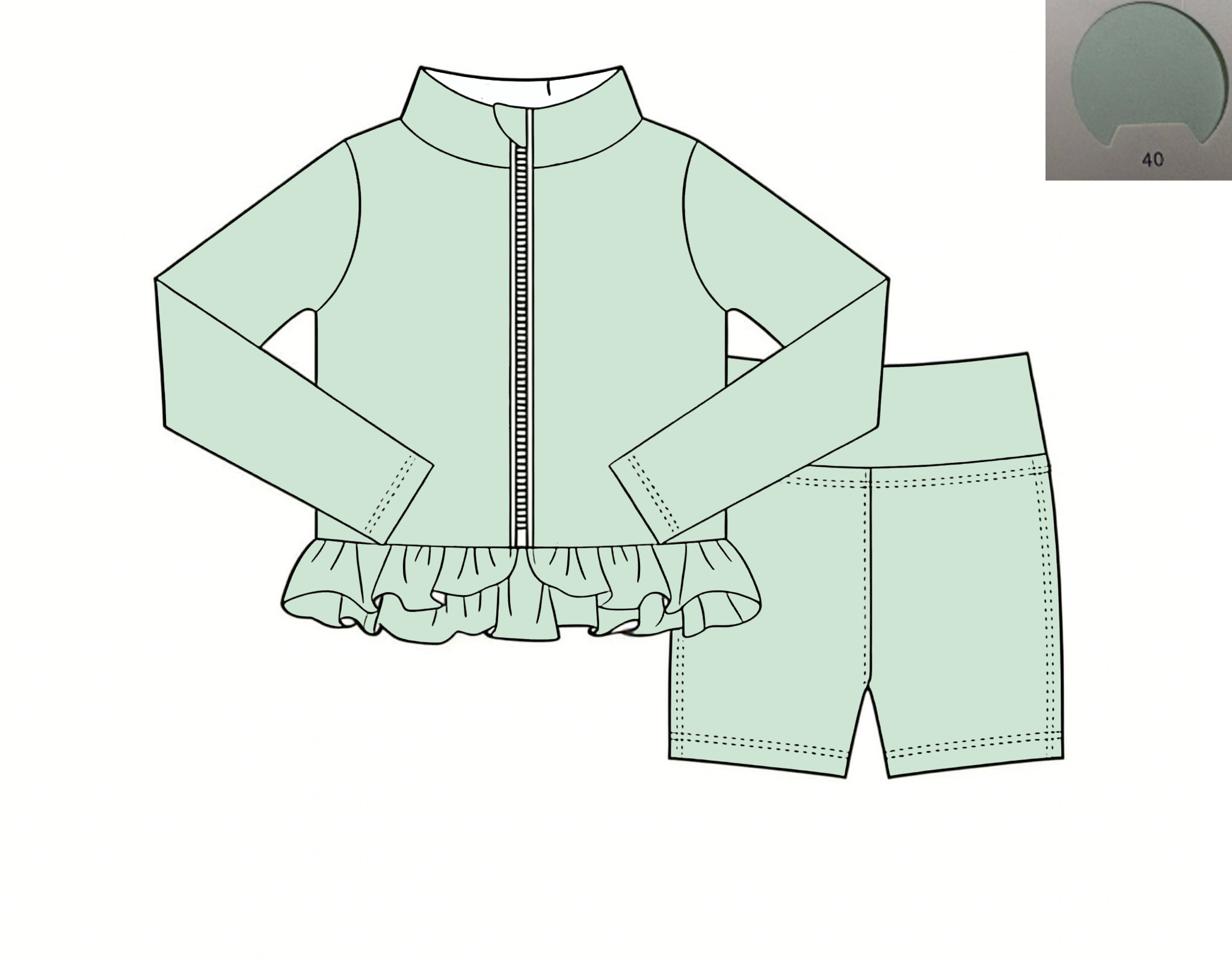 Monochrome Yoga Material Girls - Monochrome Suit Set 评论和价格