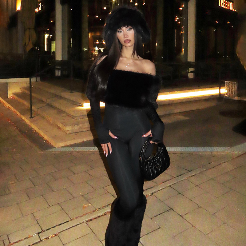 Luxury Fur Women Jumpsuit Sexy - Women'S Formal Jumpsuit Evening Wear 评论和价格