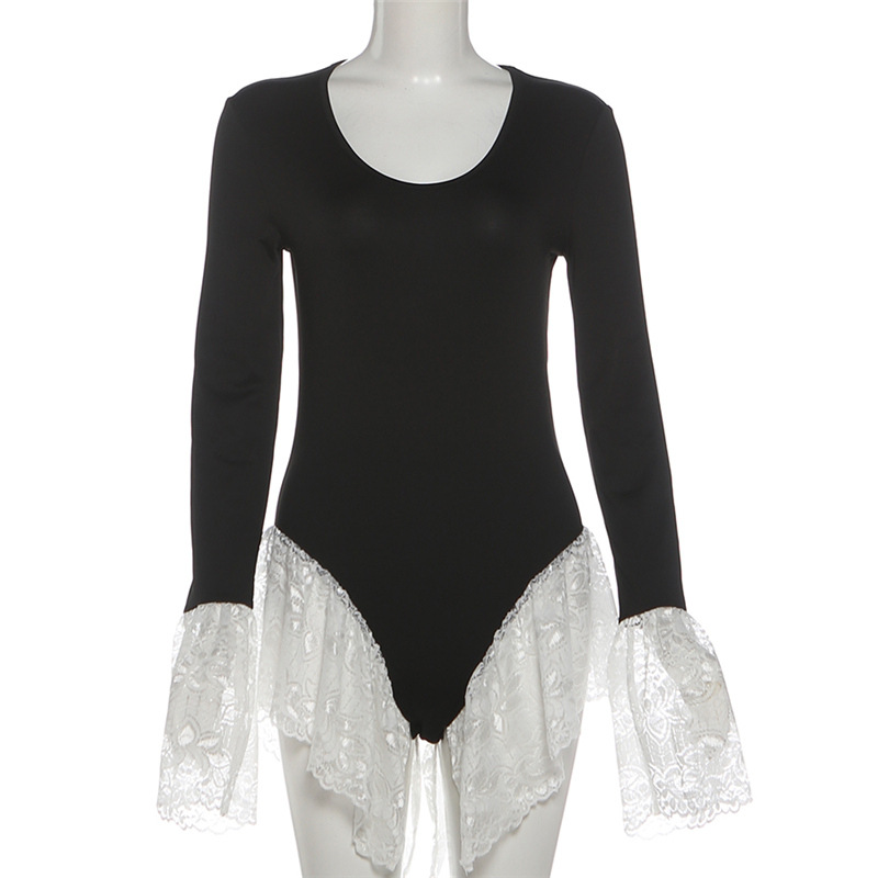 Black White Lace Women Jumpsui - Women'S Formal Jumpsuit Evening Wear 评论和价格