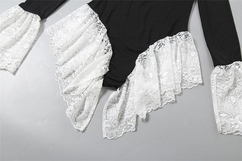 Black White Lace Women Jumpsui - Women'S Formal Jumpsuit Evening Wear 评论和价格