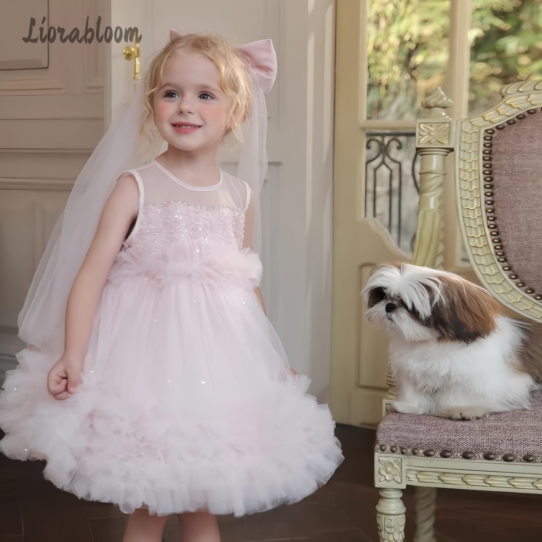 Girls' Tulle Gown Layered Skir - Women Formal Wear For Wedding 评论和价格