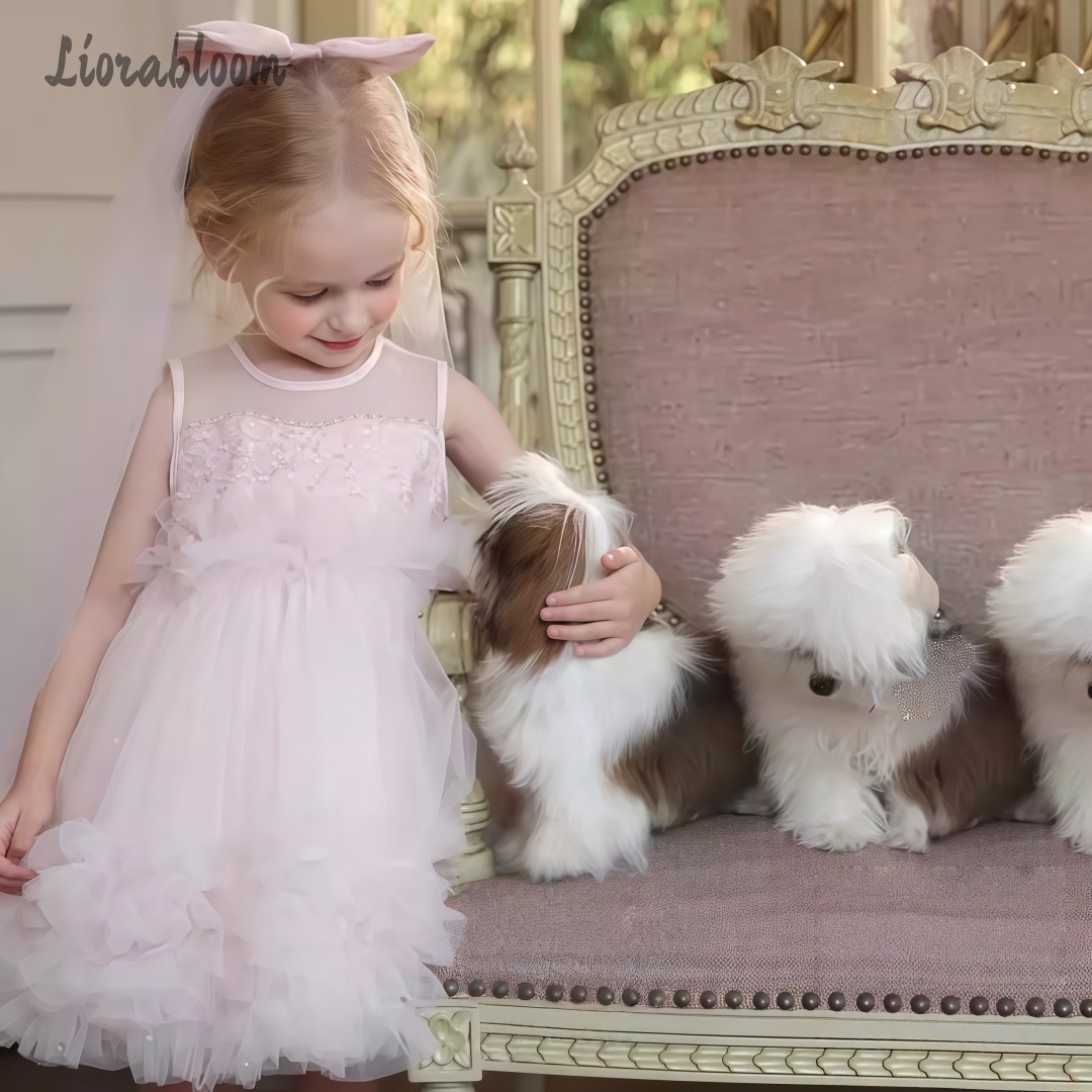 Girls' Tulle Gown Layered Skir - Women Formal Wear For Wedding 评论和价格