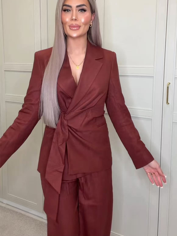 Fashion Office Ladies Blazer P - Women Formal Wear Blazer Set 评论和价格