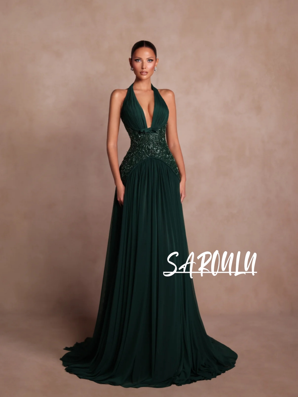Plus Size Green A Line Evening - Formal Gala Wear Women 评论和价格