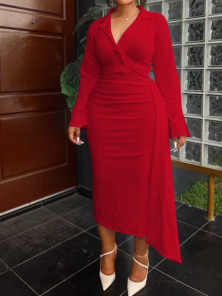 Plus Size Chubby Dress Curvy W - Women Formal Wear Dress 评论和价格