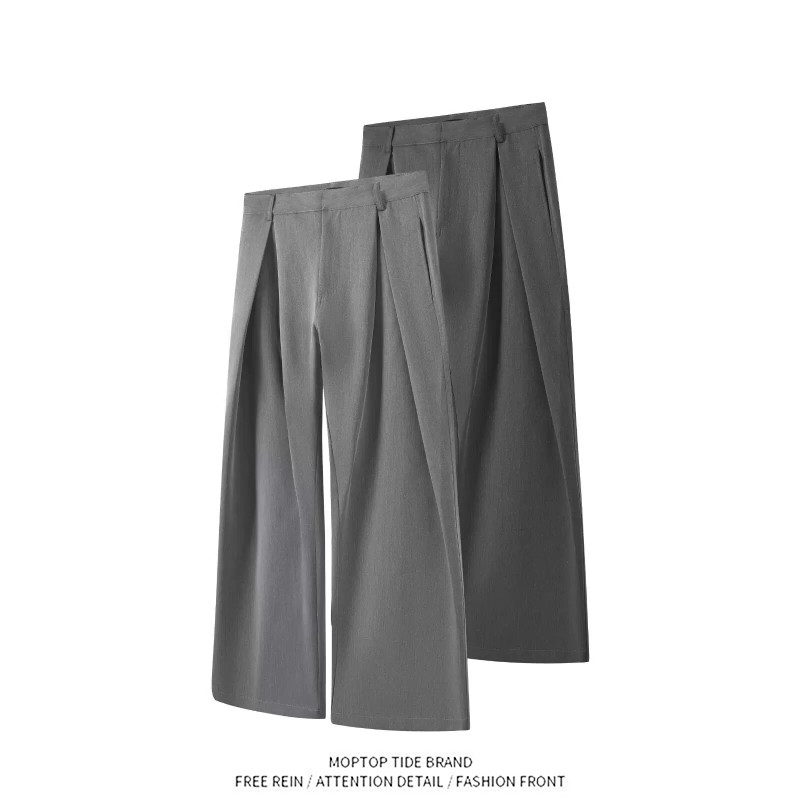 Retro Wide Leg Suit Pants Trou - Tailored Trouser Wide 评论和价格
