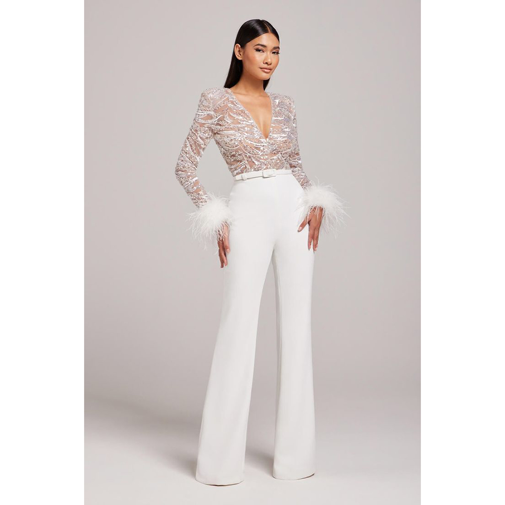 Chic Evening Dress Jumpsuits f - Women'S Formal Jumpsuit Evening Wear 评论和价格