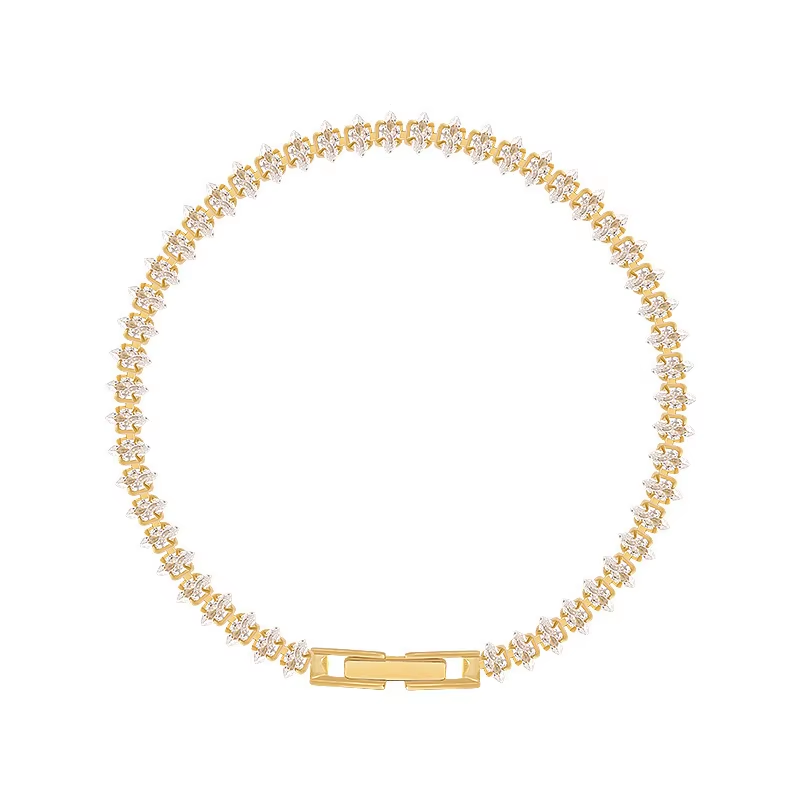 Dainty Gold CZ Bracelet – Wome - Formal Gala Wear Women 评论和价格