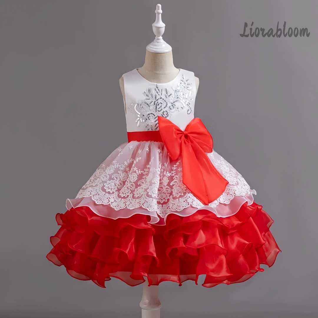 Girls' Dress With Large Bow Sl - Women Formal Wear Dress 评论和价格