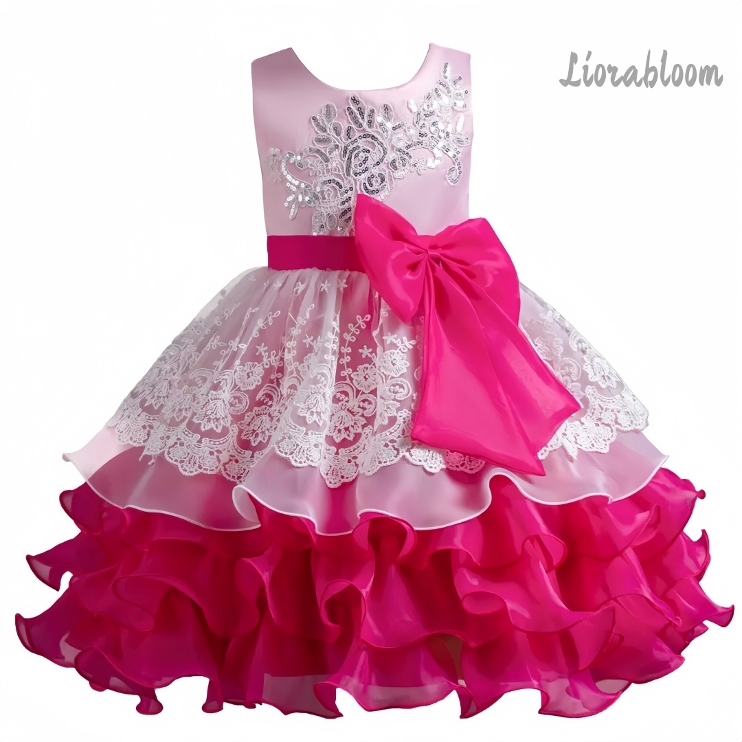 Girls' Dress With Large Bow Sl - Women Formal Wear Dress 评论和价格