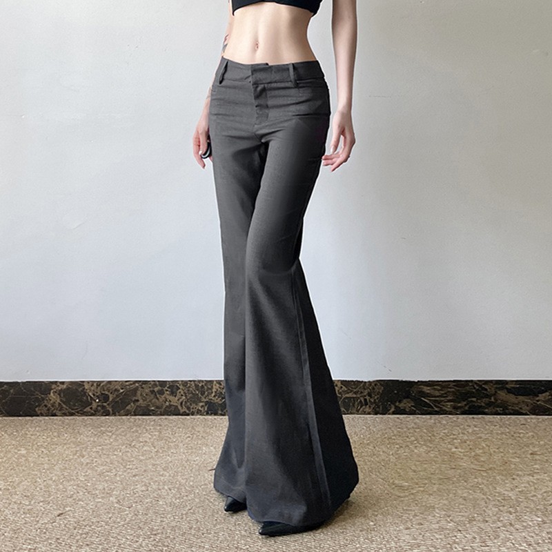 Grey Full Length Pants Micro F - Tailored Trouser Wide 评论和价格