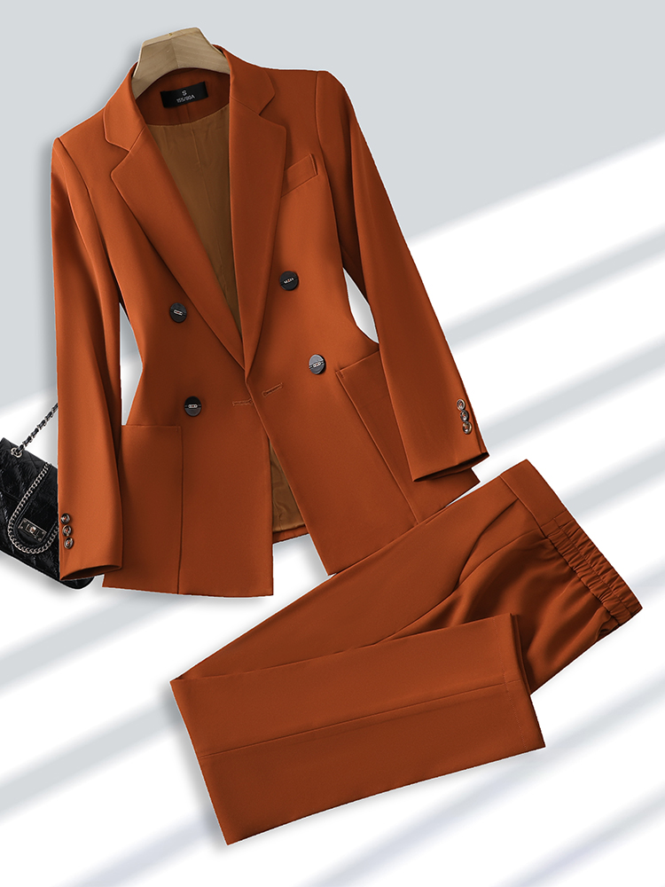 Fashion Ladies Pant Suit Forma - Women Formal Wear Blazer Set 评论和价格