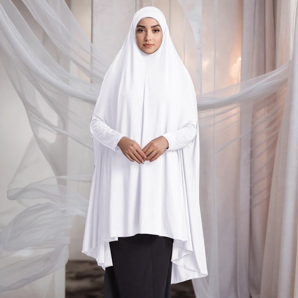 Caftan Plain Muslim Abayas Ele - Women Formal Wear Hijab 评论和价格
