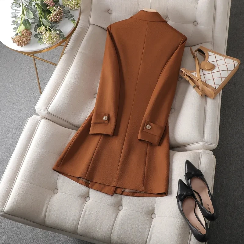 Autumn Winter Jacket Women Lon - Women Formal Wear Coat 评论和价格