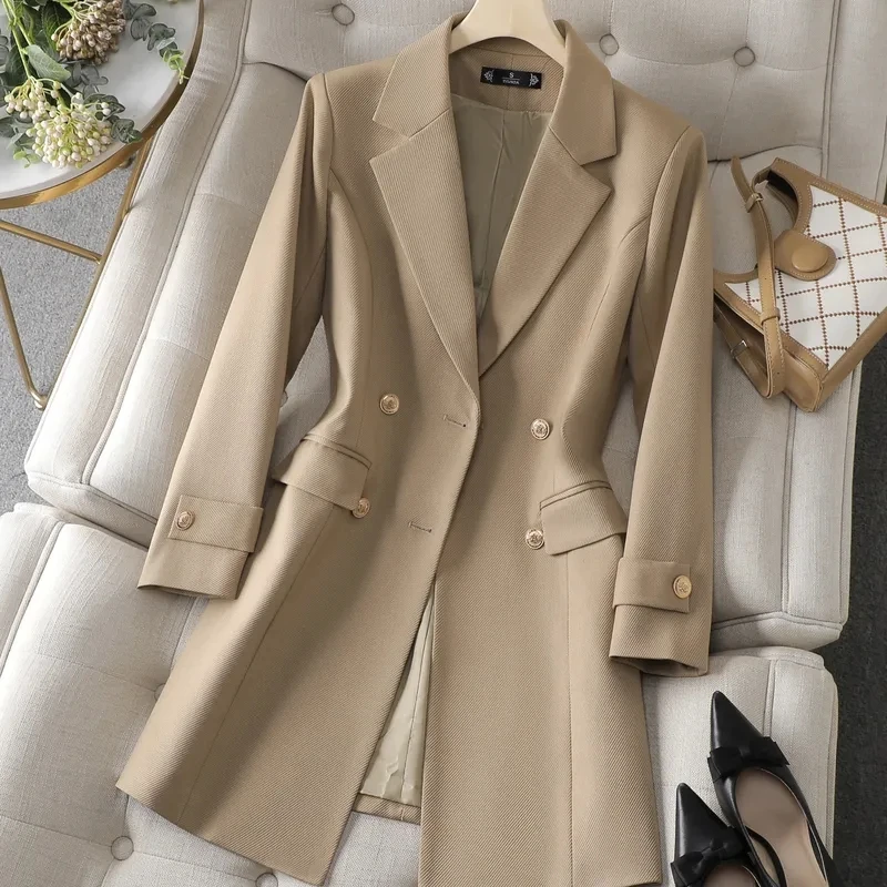 Autumn Winter Jacket Women Lon - Women Formal Wear Coat 评论和价格