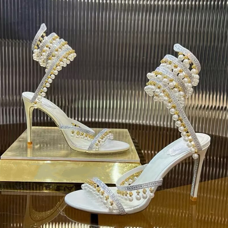 Luxury Rhinestones Pearls Tass - Women Formal Wear For Wedding 评论和价格