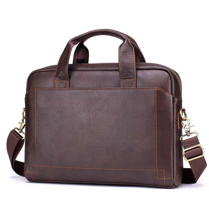 Genuine Leather Men's Business - Structured Handbag Work 评论和价格