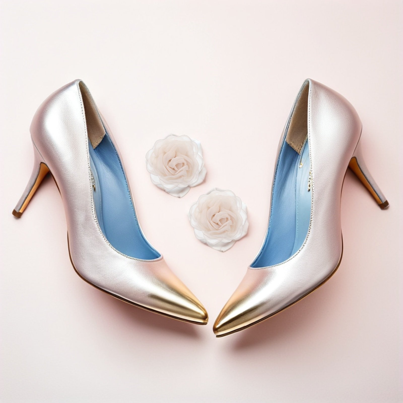 1Pair Removable Lace Rose Shoe - Formal Women Daily Wear Shoes 评论和价格