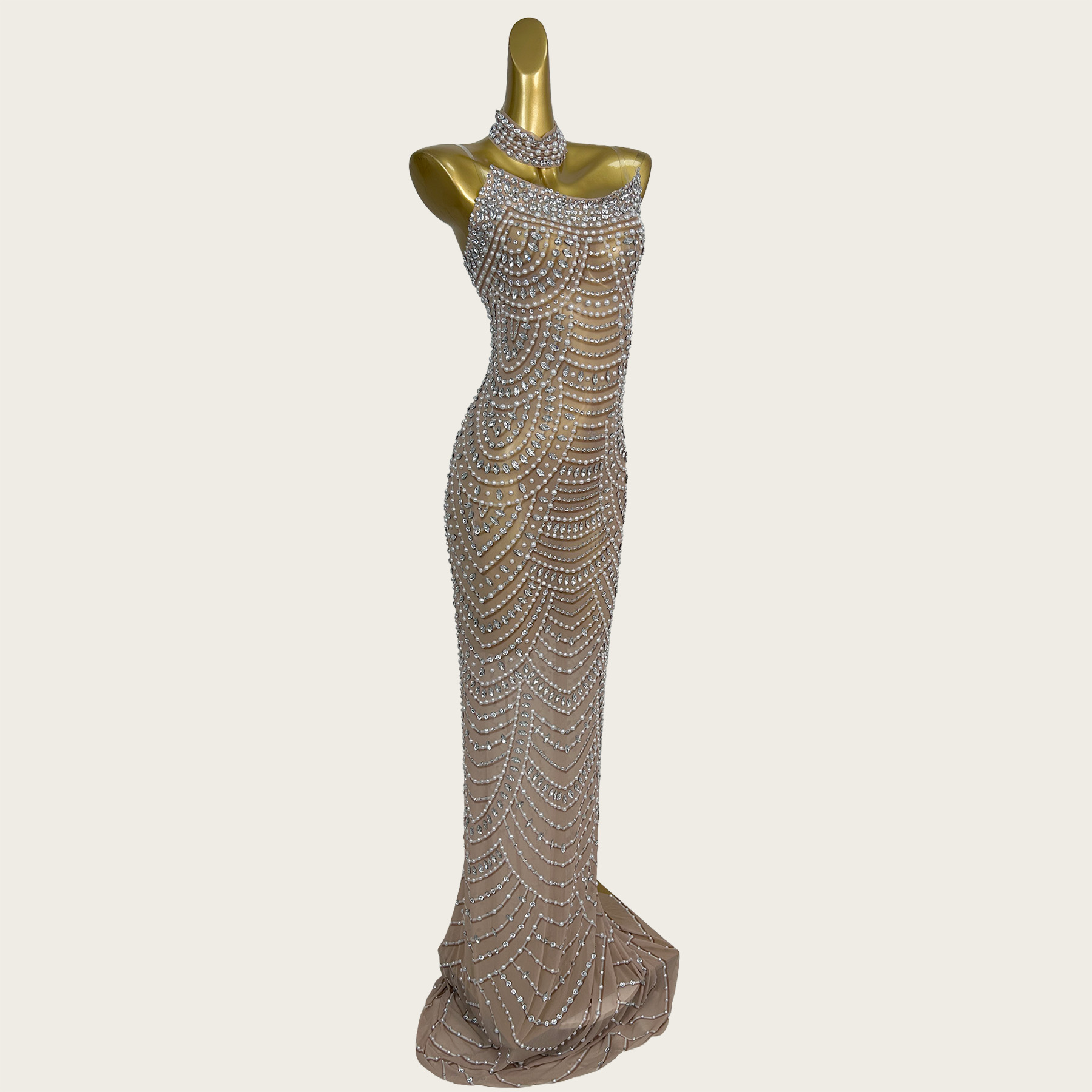 Sparkly Rhinestone Mermaid Eve - Formal Gala Wear Women 评论和价格