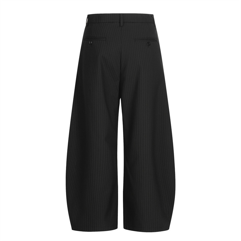 Men's Pinstripe Wide Leg Dress - Tailored Trouser Wide 评论和价格