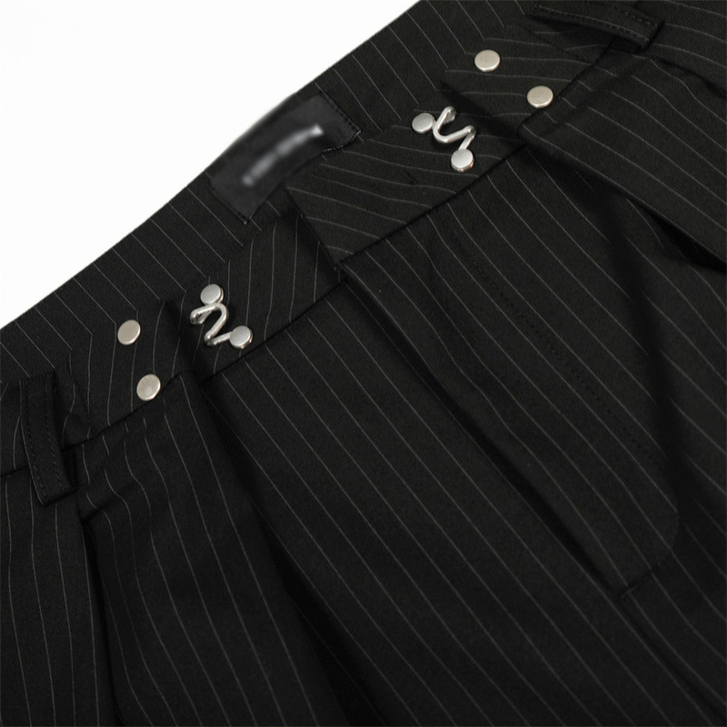 Men's Pinstripe Wide Leg Dress - Tailored Trouser Wide 评论和价格