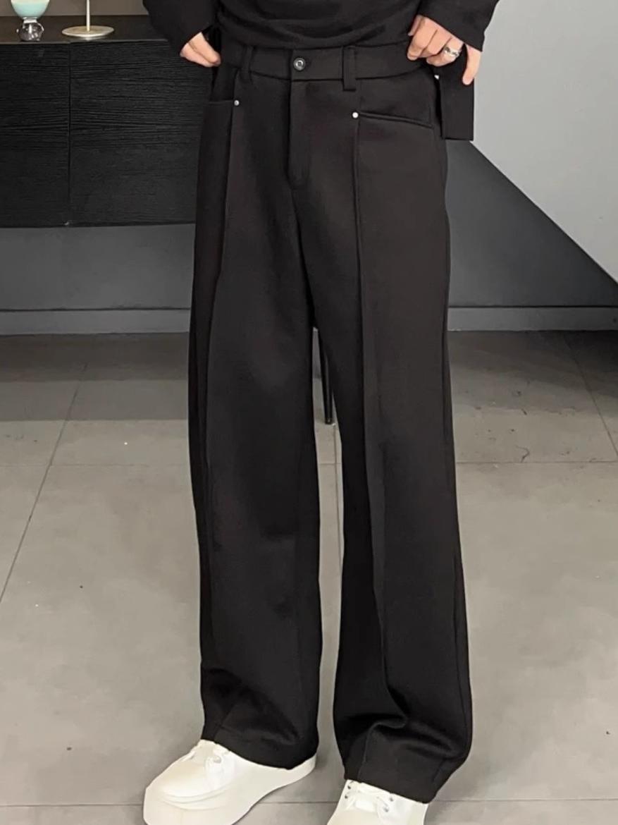 Korean Style Casual Pants Drap - Tailored Trouser Wide 评论和价格