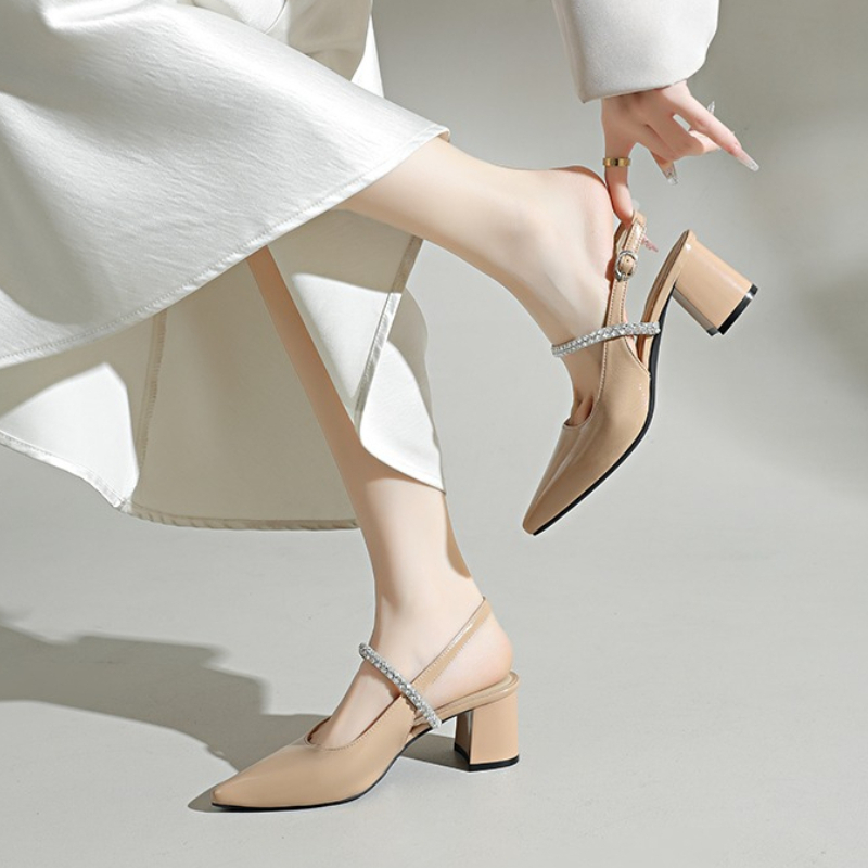 Women's Square Toe Rhinestone  - Formal Women Daily Wear Shoes 评论和价格