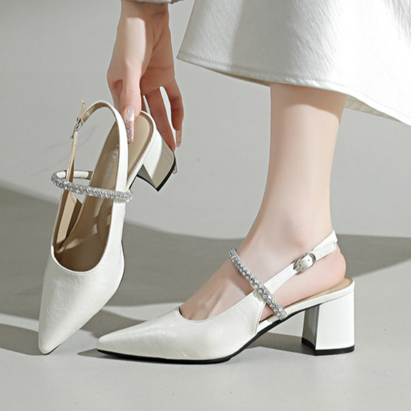 Women's Square Toe Rhinestone  - Formal Women Daily Wear Shoes 评论和价格