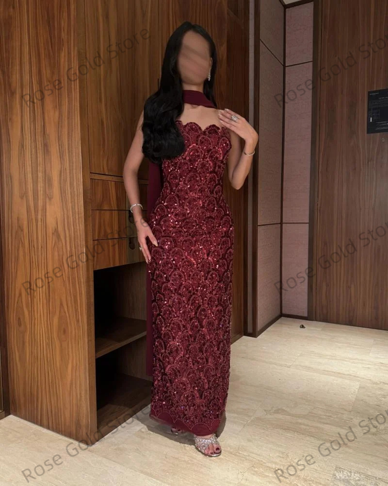 Luxurious Sequin Mermaid Prom  - Formal Gala Wear Women 评论和价格