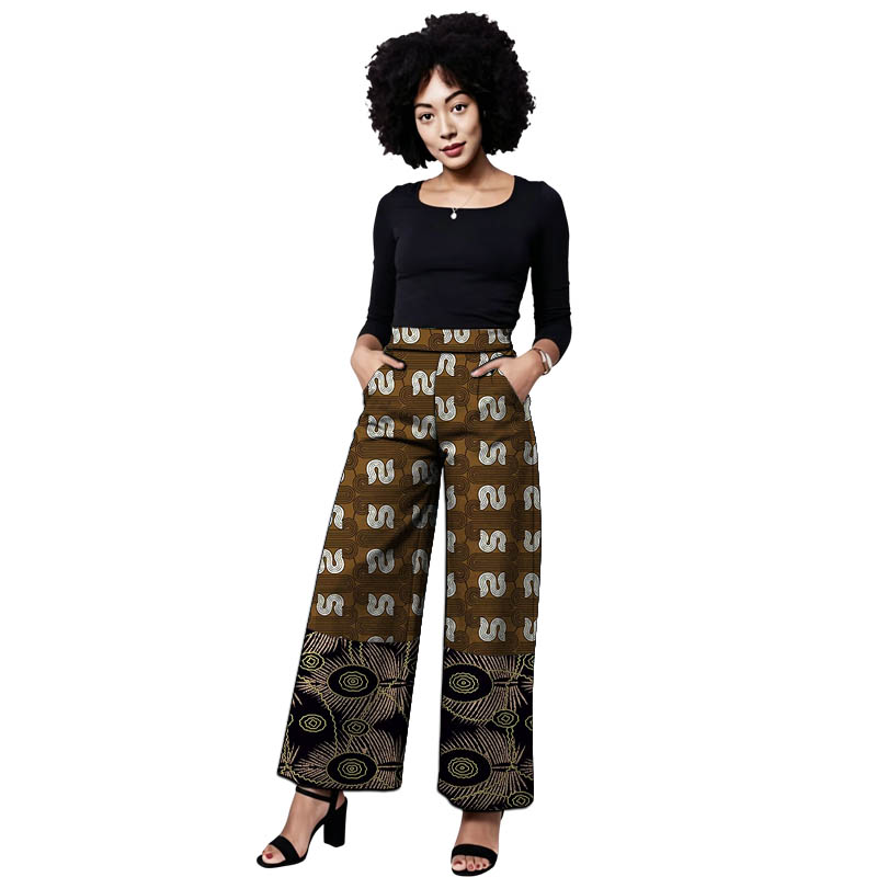 Ankara Outfit Women's Patchwor - Tailored Trouser Wide 评论和价格