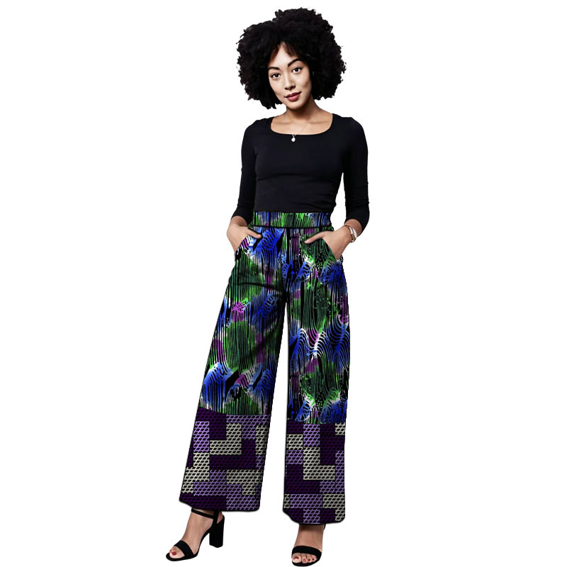 Ankara Outfit Women's Patchwor - Tailored Trouser Wide 评论和价格