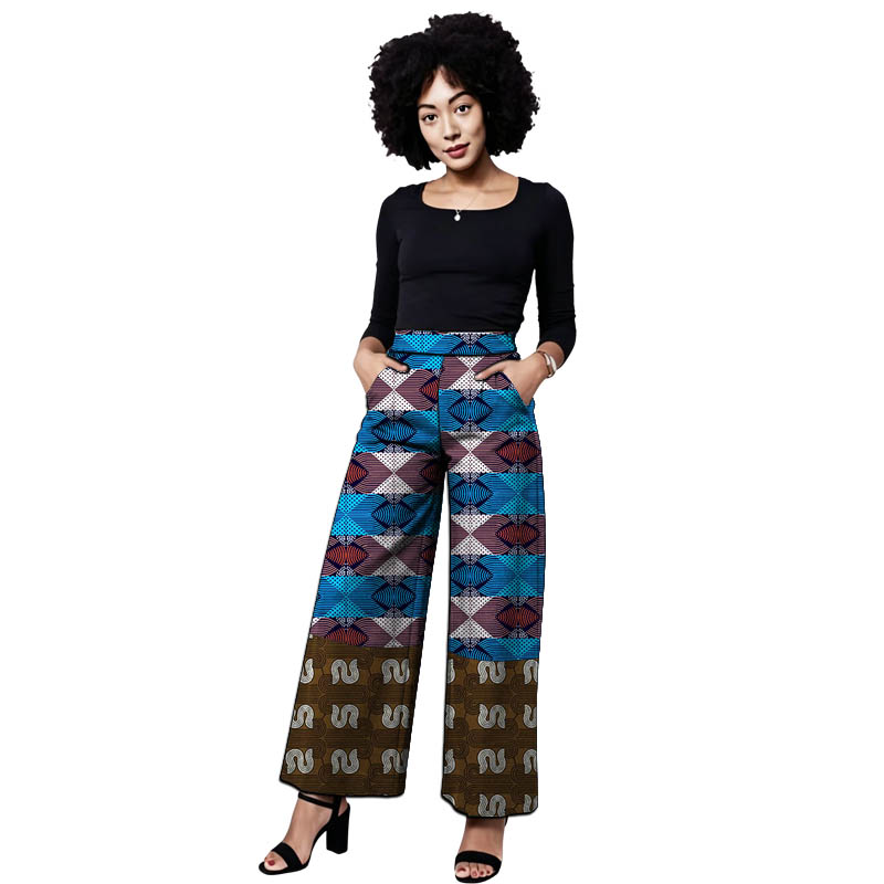 Ankara Outfit Women's Patchwor - Tailored Trouser Wide 评论和价格
