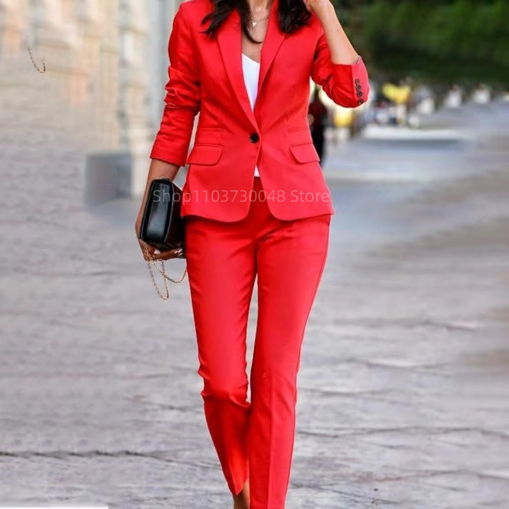Fashion Office Ladies Blazer a - Women Formal Wear Blazer Set 评论和价格